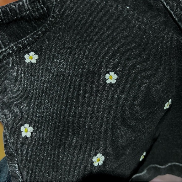 Women mom high rise denim shorts black - Picture 2 of 4